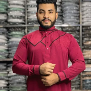 আরামদায়ক ১০০% চায়না স্টিচ এর স্মার্ট পাঞ্জাবি (29)